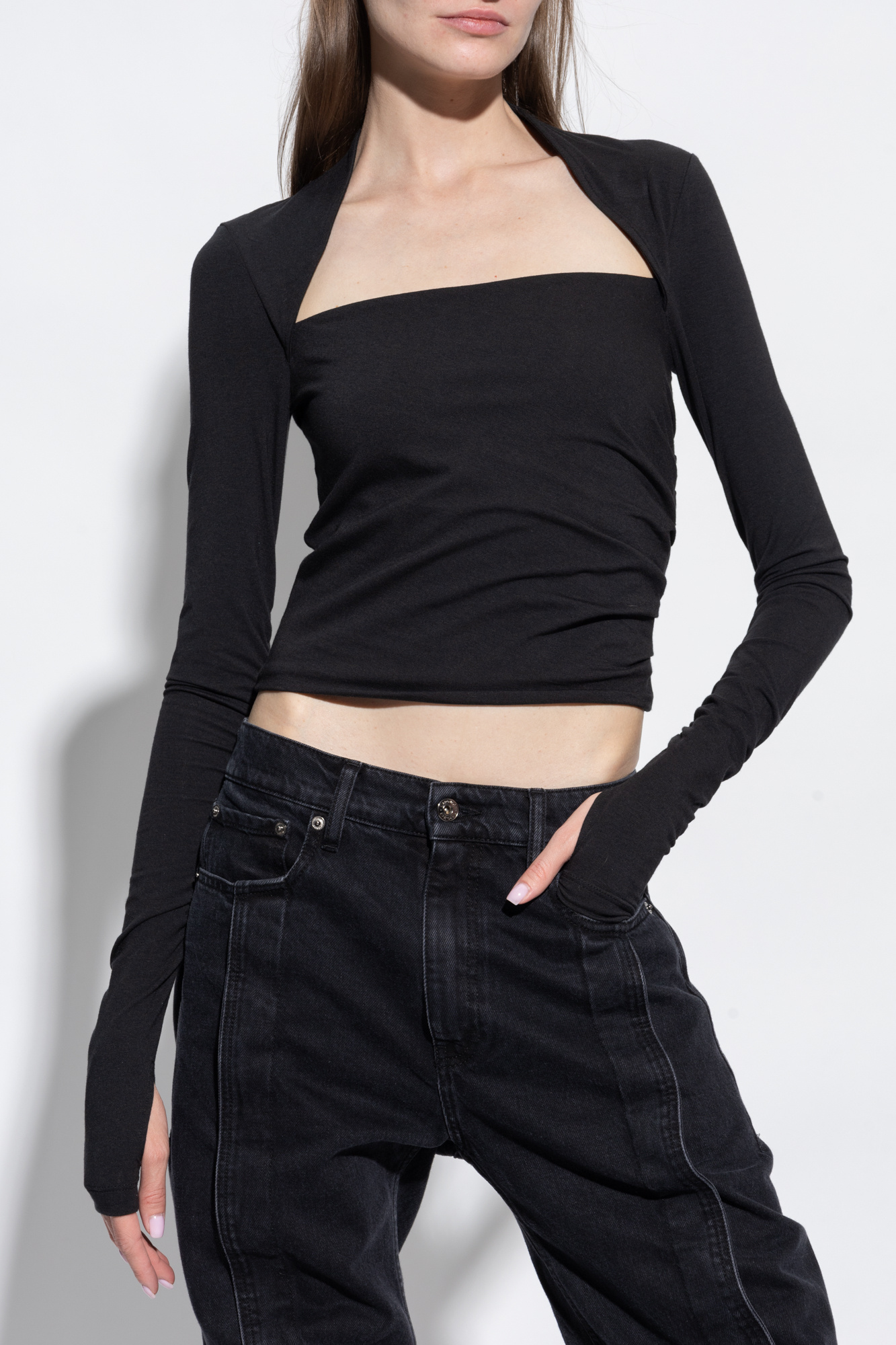 Black Draped top Helmut Lang - Vitkac Canada